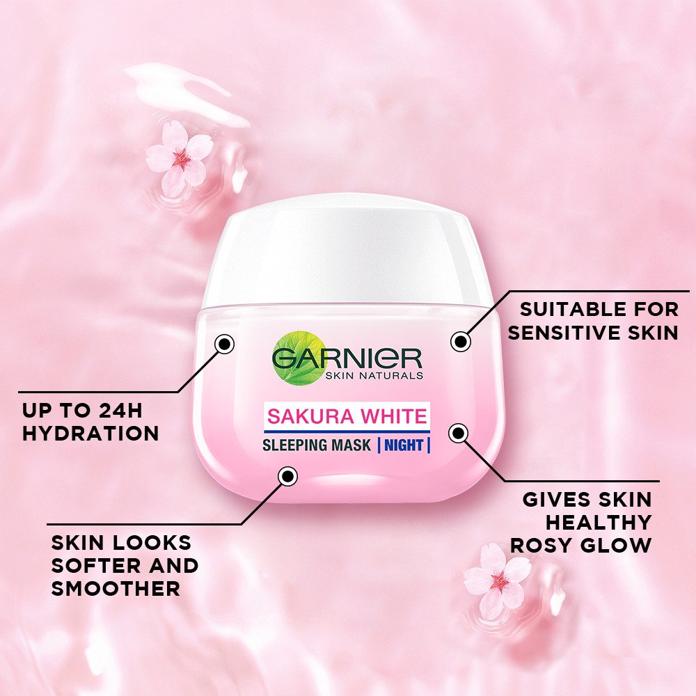 garnier sakura night cream